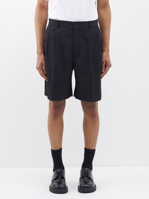 Acne Studios - Radd Pleated Technical-twill Shorts - Mens - Black