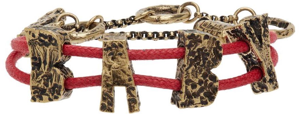 Acne Studios Red 'Baby' Bracelet
