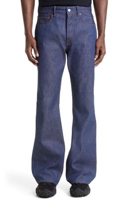 Acne Studios Regular Fit Bootcut Jeans in Indigo Blue