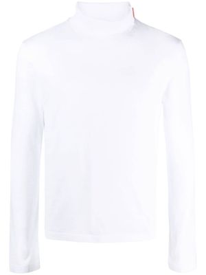 Acne Studios roll-neck cotton jumper - White