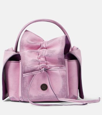 Acne Studios Ruched leather tote bag