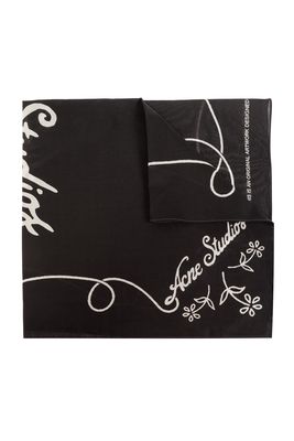 Acne Studios Shawl With Logo