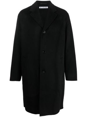 Acne Studios single-breasted mid-length coat - Black