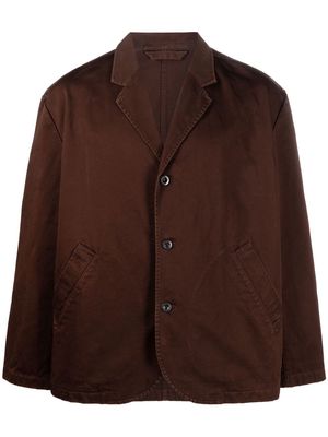 Acne Studios single-breasted shirt jacket - Brown