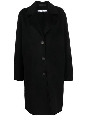 Acne Studios single-breasted wool coat - Black