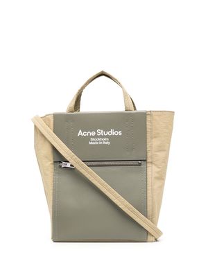 Acne Studios small Papery Baker tote bag - Green