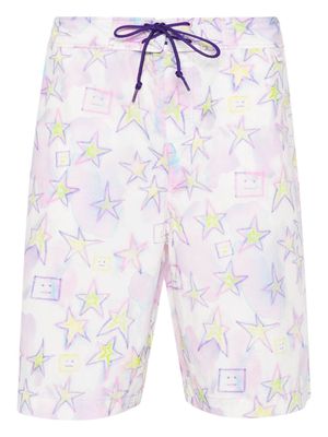 Acne Studios star-motif swim shorts - Purple