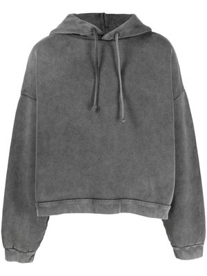 Acne Studios stonewash drawstring hoodie - Grey