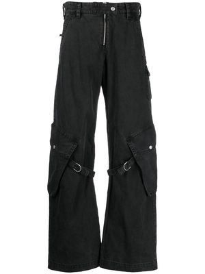 Acne Studios straight-leg cargo trousers - Grey