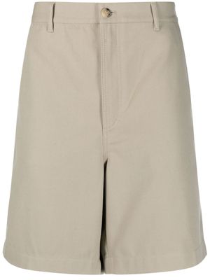 Acne Studios straight-leg cotton shorts - Neutrals