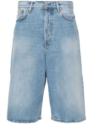 Acne Studios straight-leg denim shorts - Blue