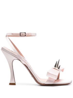 Acne Studios studded bow-detail sandals - Pink