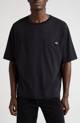 Acne Studios Tag Detail Pocket T-Shirt in Black