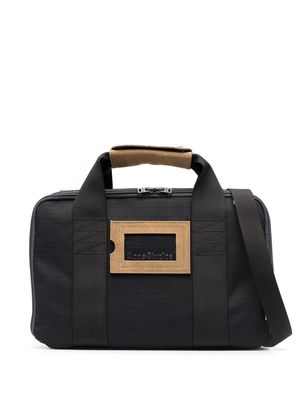 Acne Studios tag-detail ripstop briefcase - Black