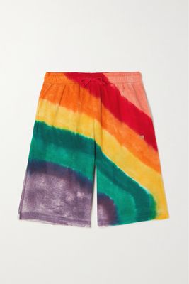 Acne Studios - Tie-dyed Cotton-terry Shorts - Yellow
