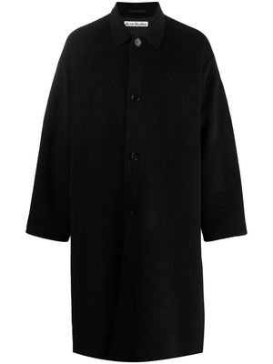 Acne Studios tied-waist single-breasted coat - Black