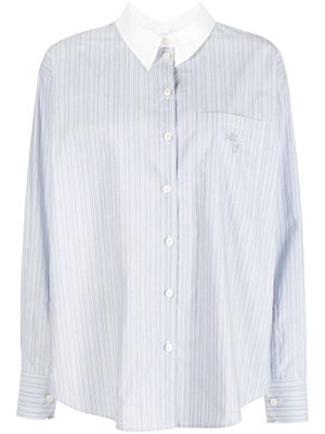 Acne Studios vertical-stripe cotton shirt - Blue