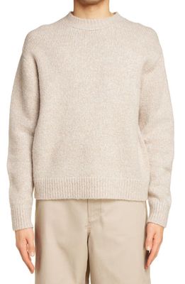 Acne Studios Wool Blend Rib Sweater in Light Taupe