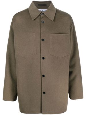 Acne Studios wool shirt jacket - Green