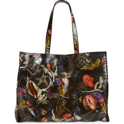 Acne Studios x Per Sundberg Print Tote in Black Multicolor 