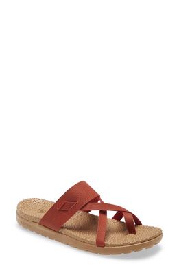 Acorn Riley Leather Sandal in Copper Leather