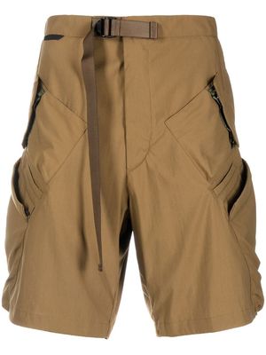 ACRONYM belted Bermuda cargo shorts - Brown