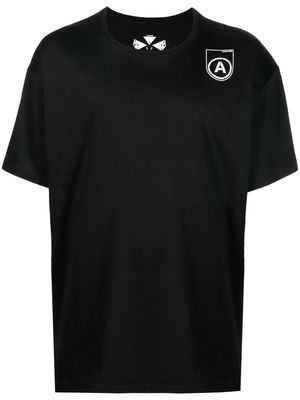 ACRONYM graphic-print T-shirt - Black