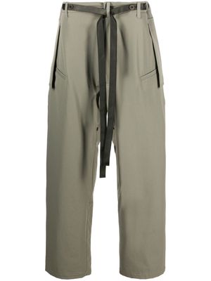 ACRONYM schoeller Dryskin wide-leg trousers - Green