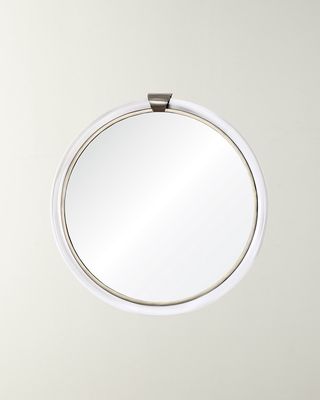 Acrylic & Brass Round Mirror