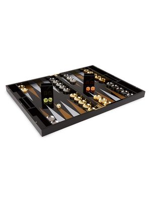 Acrylic Backgammon Set - Black - Black