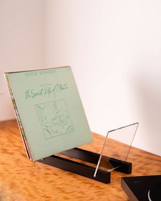 Acrylic-Wood Vinyl Record Display Case, Black