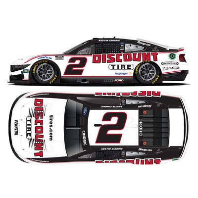 Action Racing Austin Cindric 2024 #2 Discount Tire 1:64 Regular Paint Die-Cast Ford Mustang