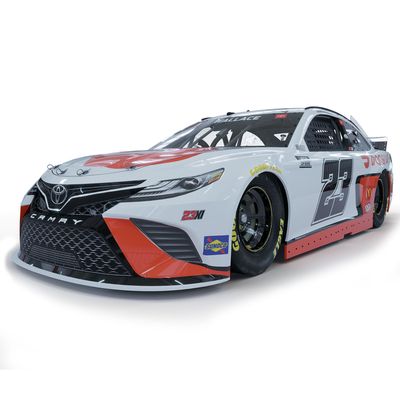 Action Racing Bubba Wallace 2021 #23 DoorDash White 1:64 Regular Paint Die-Cast Toyota Camry