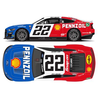 Action Racing Joey Logano 2023 #22 Shell-Pennzoil Throwback 1:64 Regular Paint Die-Cast Ford Mustang