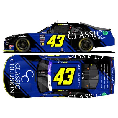 Action Racing Ryan Ellis 2024 #43 Classic Collison Xfinity Series 1:64 Regular Paint Die-Cast Chevrolet Camaro