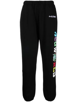 ACUPUNCTURE 1993 embroidered-slogan sweatpants - Black