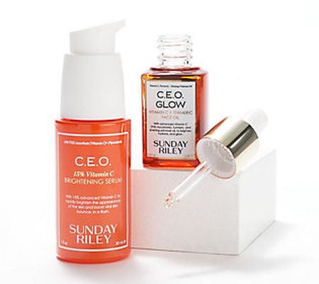 AD Sunday Riley C.E.O.Brightening Serum&Glow2pc Auto-Delivery