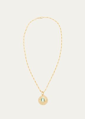 Ada 18K Yellow Gold OAK Chain Pendant Necklace
