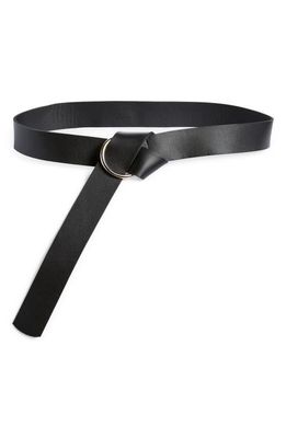 Ada Pia Leather Belt in Black
