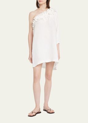 Ada Ruffle One-Shoulder Mini Dress