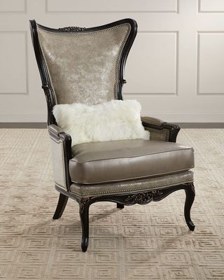Adagio Leather Wing Chair