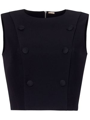Adam Lippes button-detail wool tank top - Black