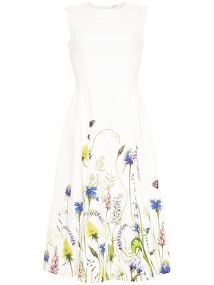 Adam Lippes Eloise floral-print midi dress - White
