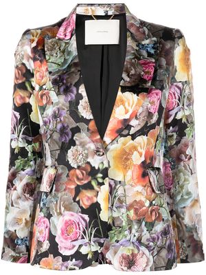 Adam Lippes floral-print single-breasted blazer - Multicolour