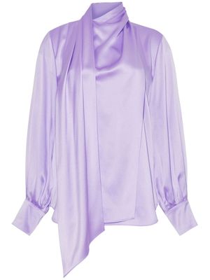 Adam Lippes foulard silk blouse - Purple