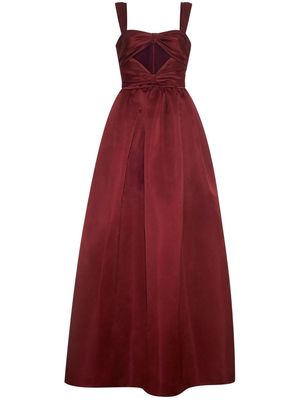 Adam Lippes Francesca bow-embellished gown - Red