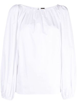 Adam Lippes gathered-detail cotton blouse - White