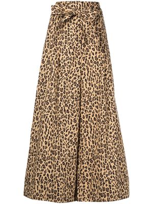 Adam Lippes high-waisted trousers - Brown