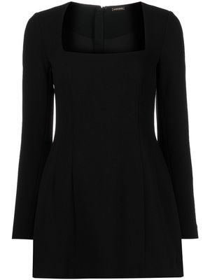 Adam Lippes long-sleeved sheath dress - Black