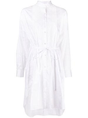 Adam Lippes long sleeves shirt dress - White
